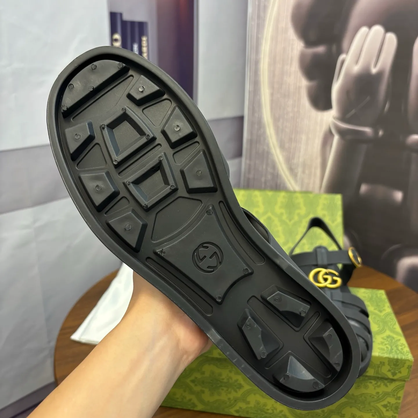 Men's shoes 260💰 [Gucci] Counter quality, top-quality original goods, real photos! Original TPU material, fine workmanship, comfortable; genuine 1:1 replica Size: 36 ~ 46